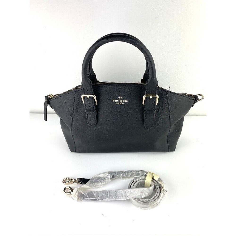 Kate Spade Charlotte Black Small Sloan Satchel Handbag Detachable‎ Strap NWOT